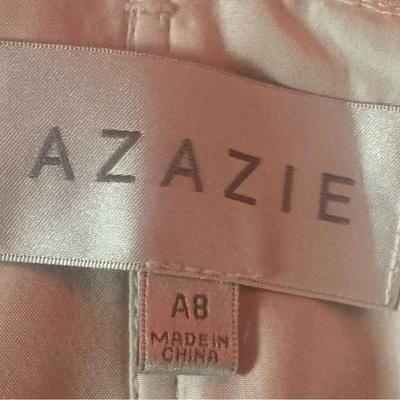 Azazie Pink Sweetheart Maxi Gown for Weddings - Picture 4 of 5